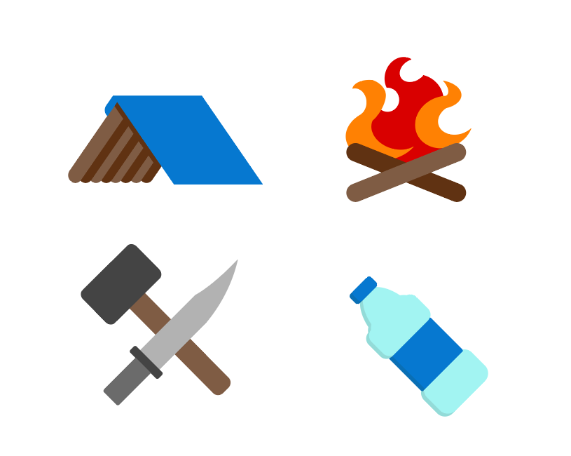 Survival graphics design